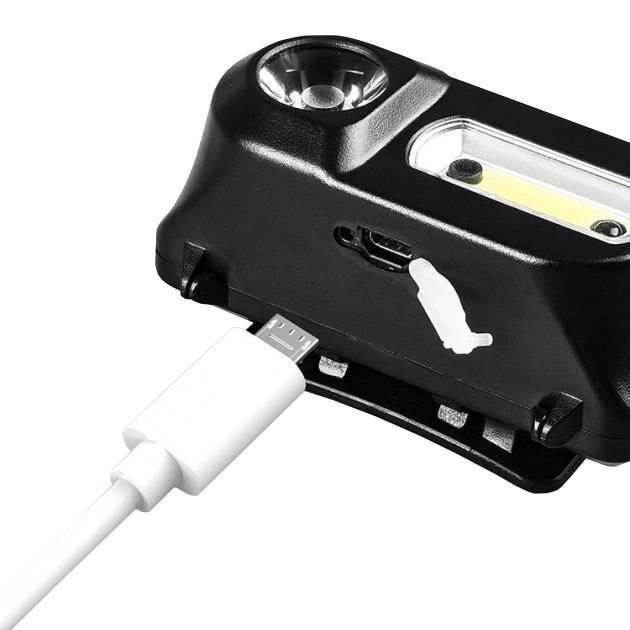 налобный usb фонарь с датчиком движения