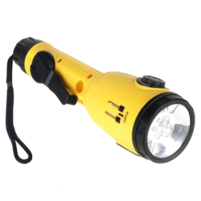 фонарь с радиоприемником и динамо