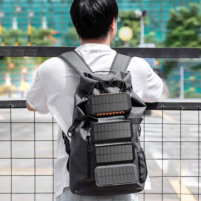 power bank на солнечной батарее раскладной