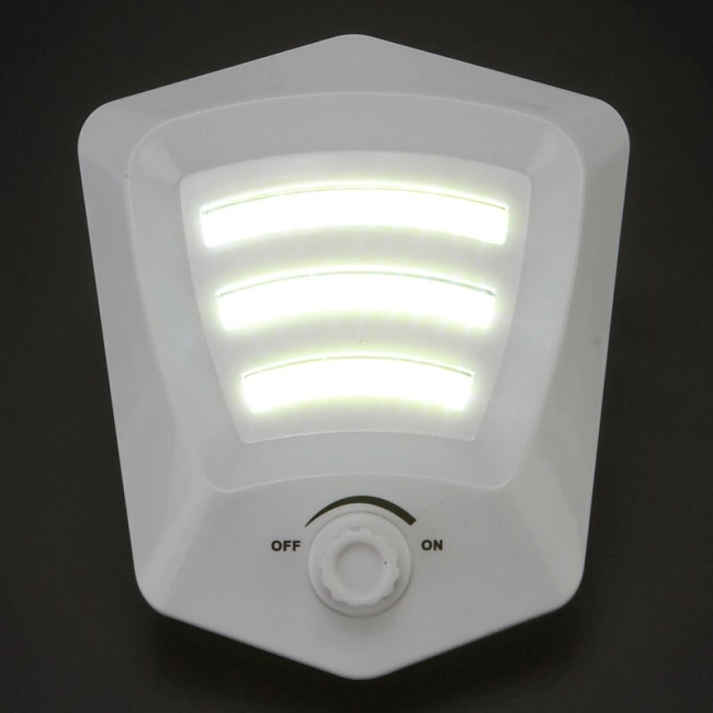 світлодіодний настінний світильник на батарейках