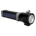 ручной led фонарь с солнечной батареей