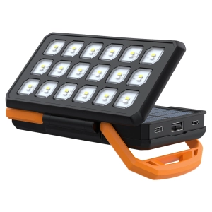 повербанк с фонариком на солнечной батарее