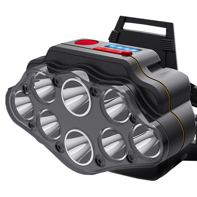 світлодіодний ліхтар налобний з акумулятором usb