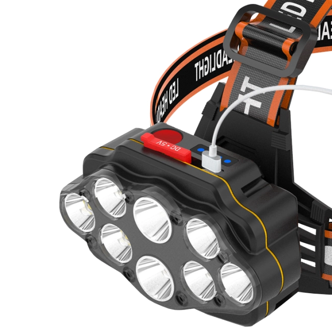 світлодіодний led ліхтар налобний usb