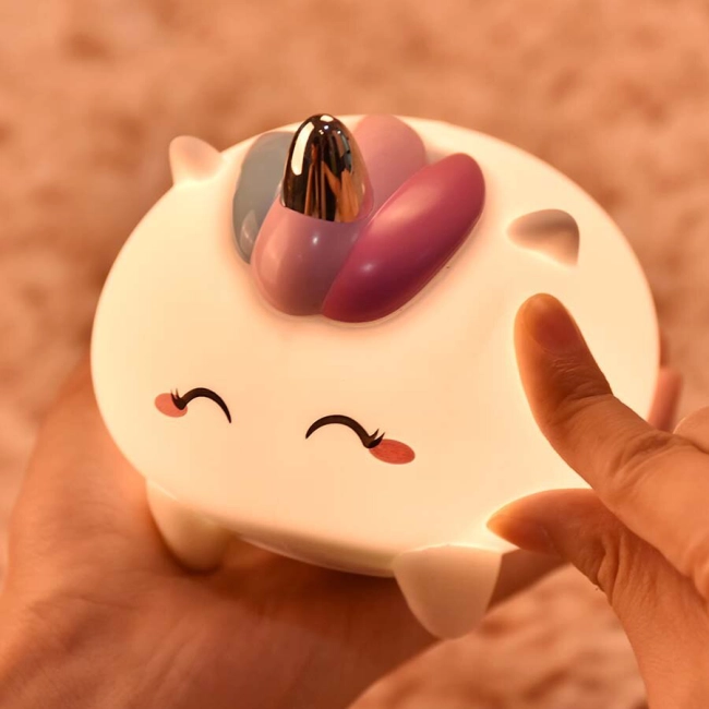 силиконовый ночник единорог