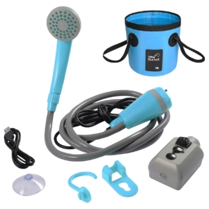 душевая лейка с насосом портативная