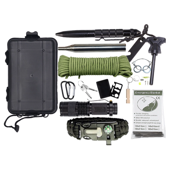 набір для виживання в кейсі з паракордом