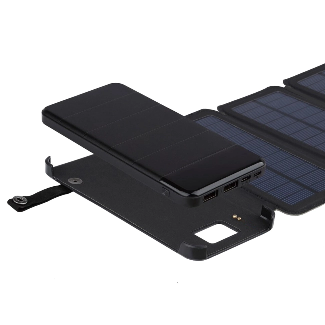 power bank с складными солнечными панелями