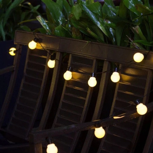 гирлянда лампочки на солнечной зарядке