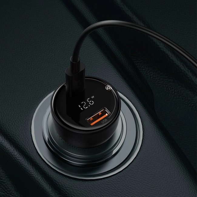 usb зарядка в прикуриватель автомобиля с вольтметром 100 вт