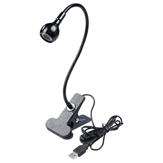 настільний світильник usb з прищіпкою