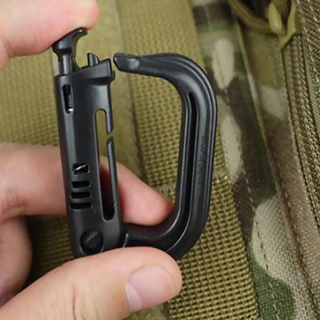 карабины с кнопками для молле