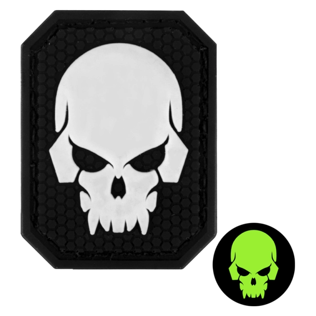 патч череп що світиться