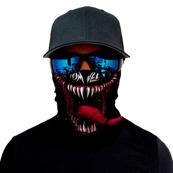 маска с рисунком веном