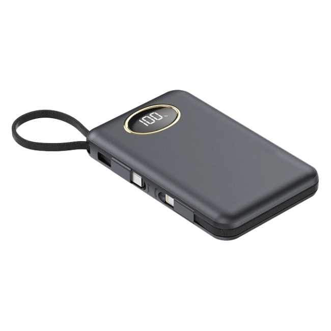 зовнішній акумулятор 10000 мач із кабелями