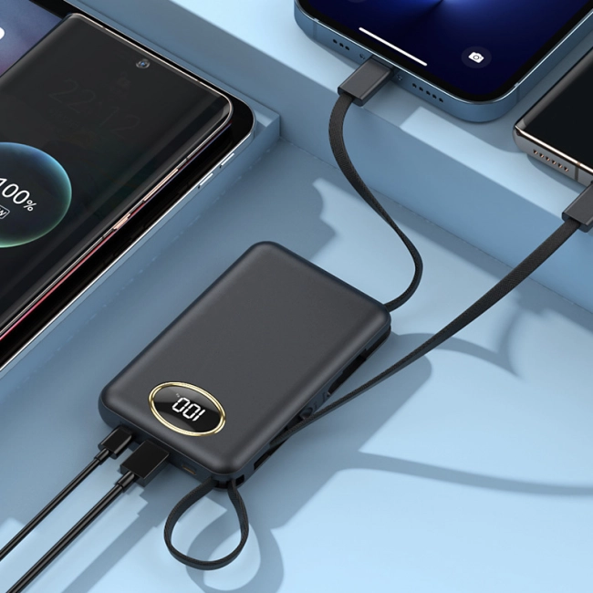 повербанк 10000 mah з кабелями