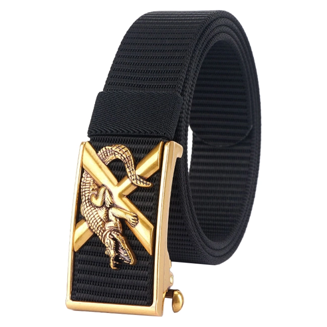 мужской ремень с крокодилом