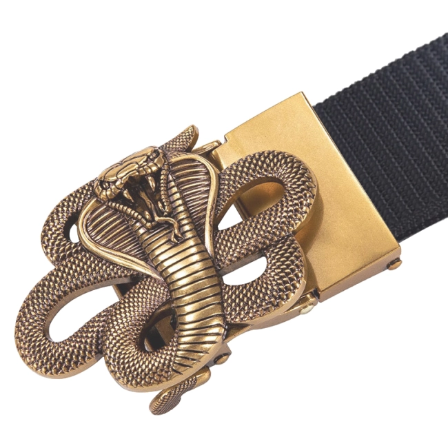 мужской ремень с пряжкой змея