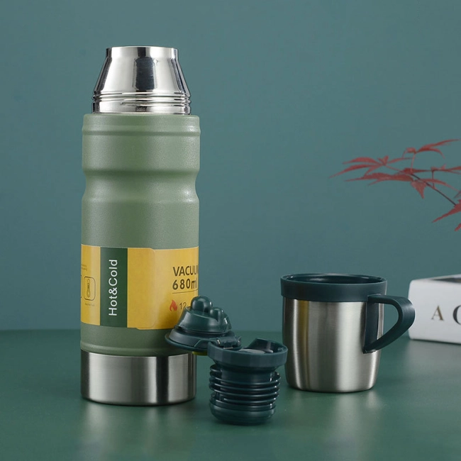 набор для подарка с термосом и чашками