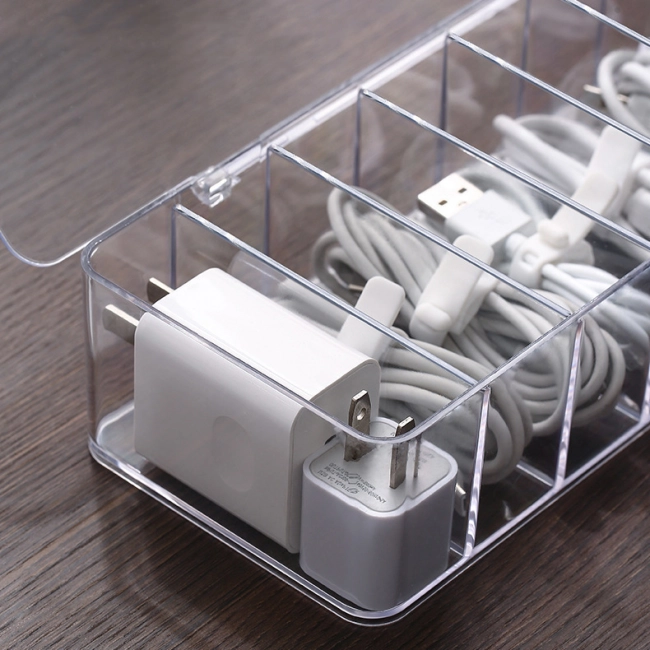 прозрачный органайзер для проводов