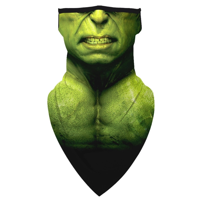 шарф маска с рисунком халка