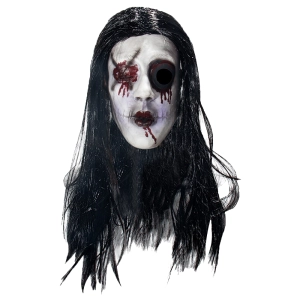 Маска призрака женщины с длинными волосами маска призрака женщины