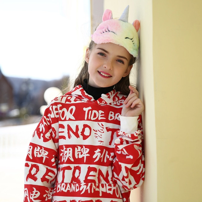 пушистая маска для сна единорог