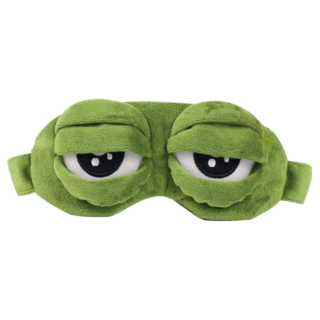 маска для сна с глазами лягушки