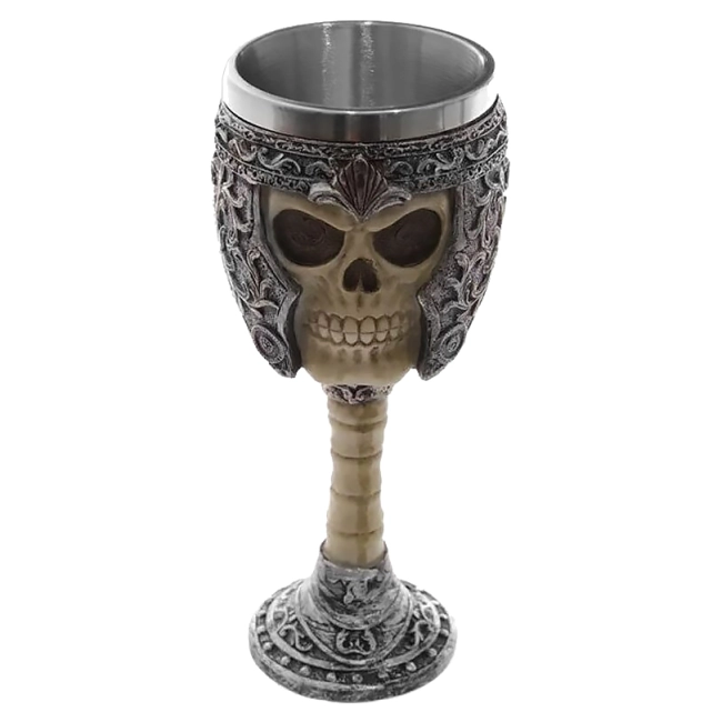 бокал череп для вина