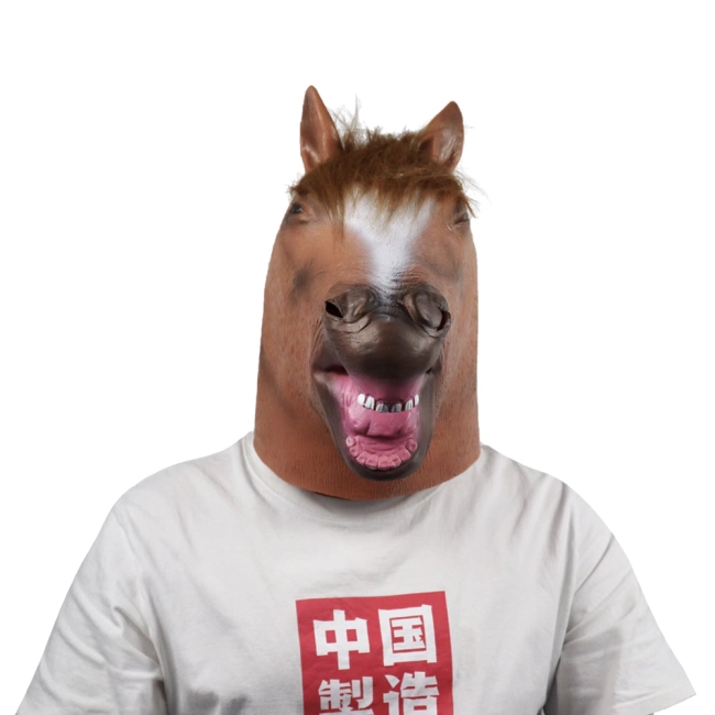 маска с головой коня