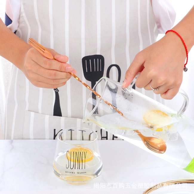 барна коктейльна ложка з виделкою