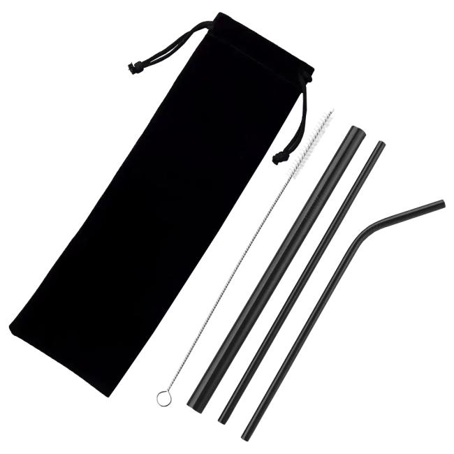 металеві трубочки для коктейлів