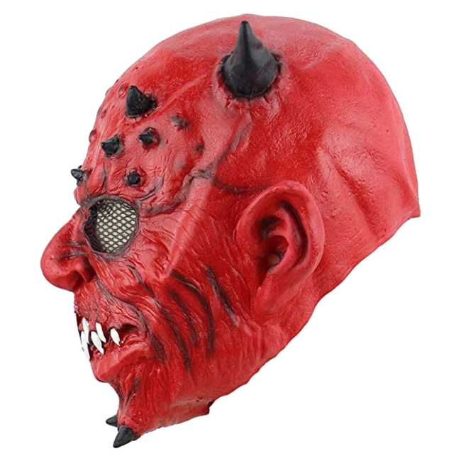 маска демона латексная