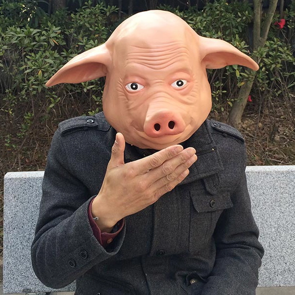 маска свиньи для головы