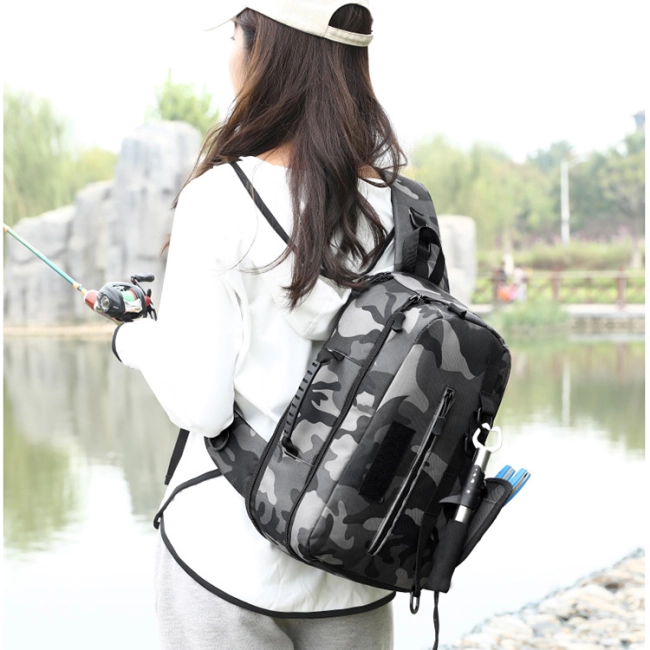 рюкзак на одно плечо для рыболова