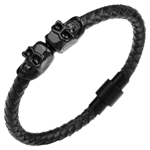 мужской браслет с черепами