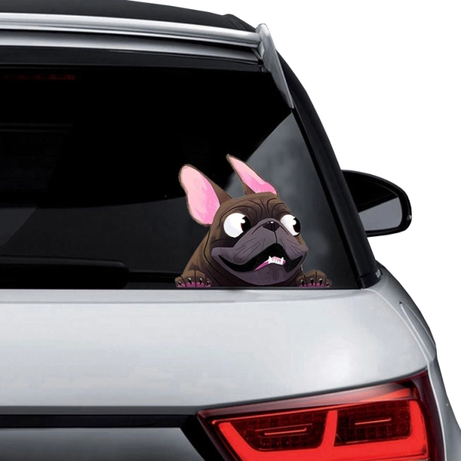 автомобильная наклейка собака
