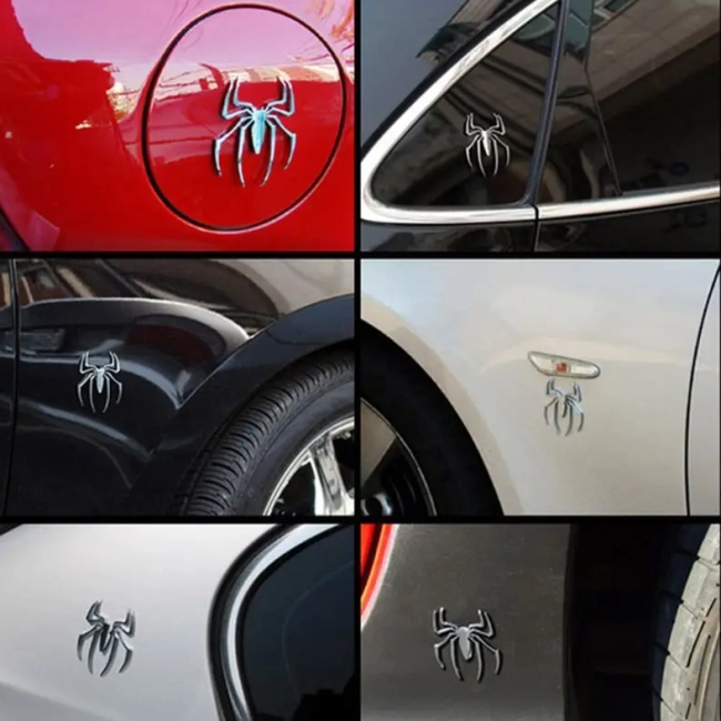 наклейка в виде паука на авто
