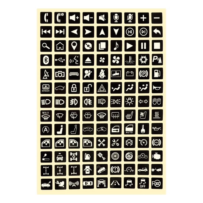 светящиеся наклейки для кнопок автомобиля