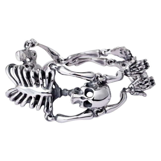 браслет у вигляді скелета