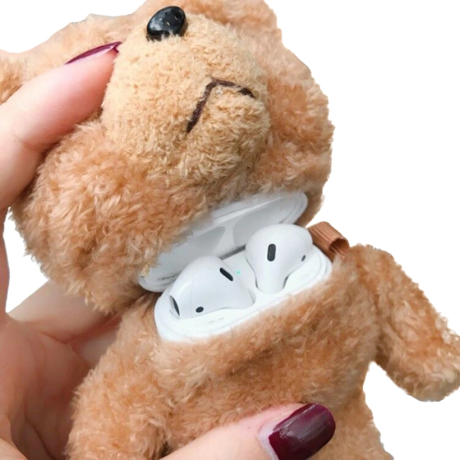 чехол для аирподс в виде мишки