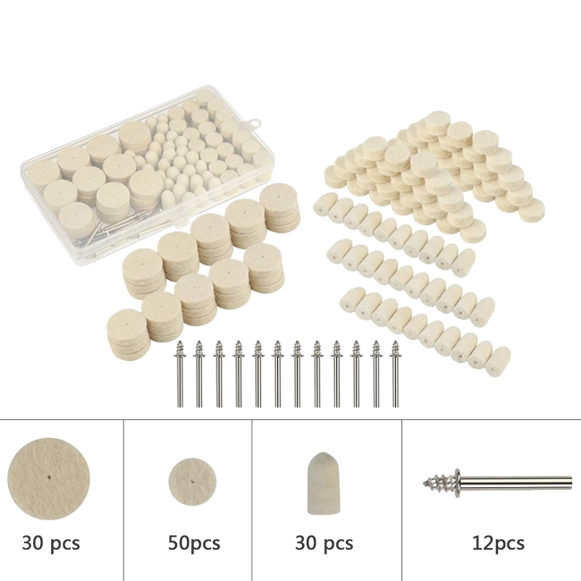набор насадок на гравер для полировки