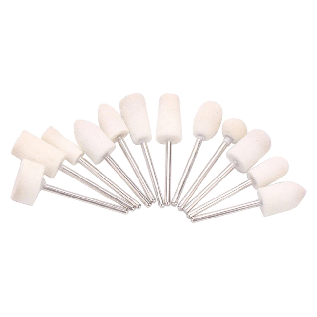 набор из 12 фетровых фрез для полировки