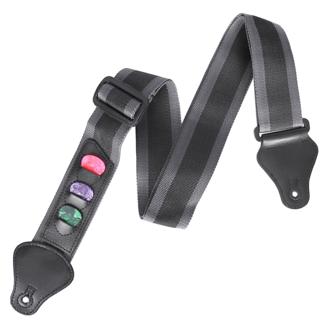 ремень для гитары с отсеками для медиаторов