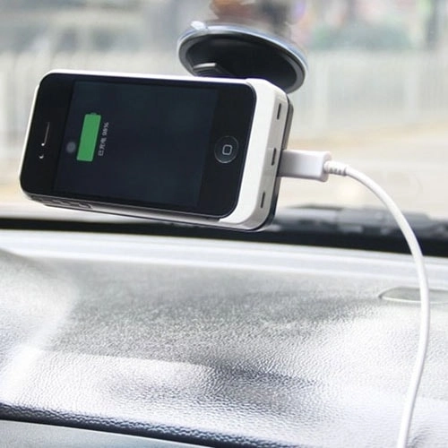 зарядка QI в автомобиль с держателем