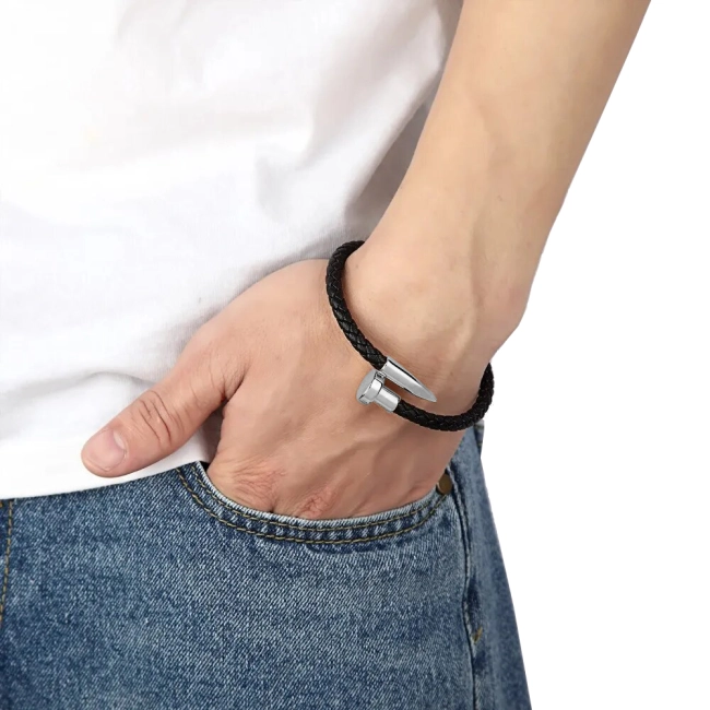 браслет для мужчин гвоздь