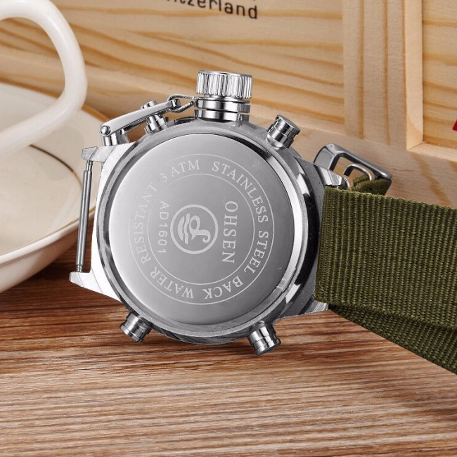 чоловічий годинник тактичний з підсвіткою