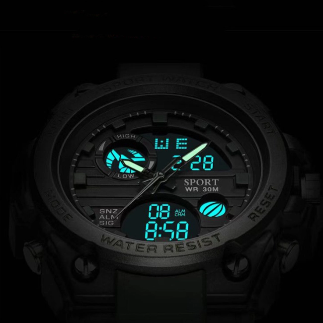 тактичний чоловічий годинник з підсвіткою
