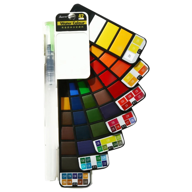 складной комплект красок