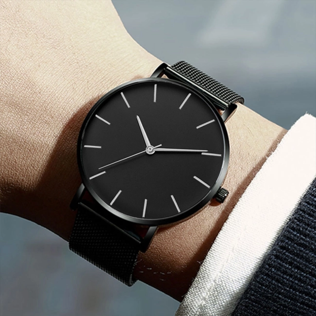 мужской комплект часы с браслетом